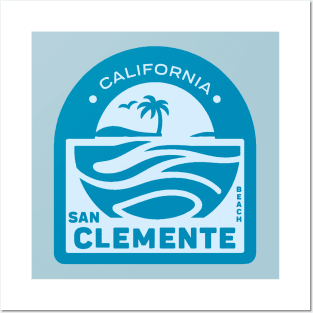 San Clemente Beach Badge Posters and Art